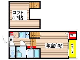 ハーモニーテラス北原町の物件間取画像